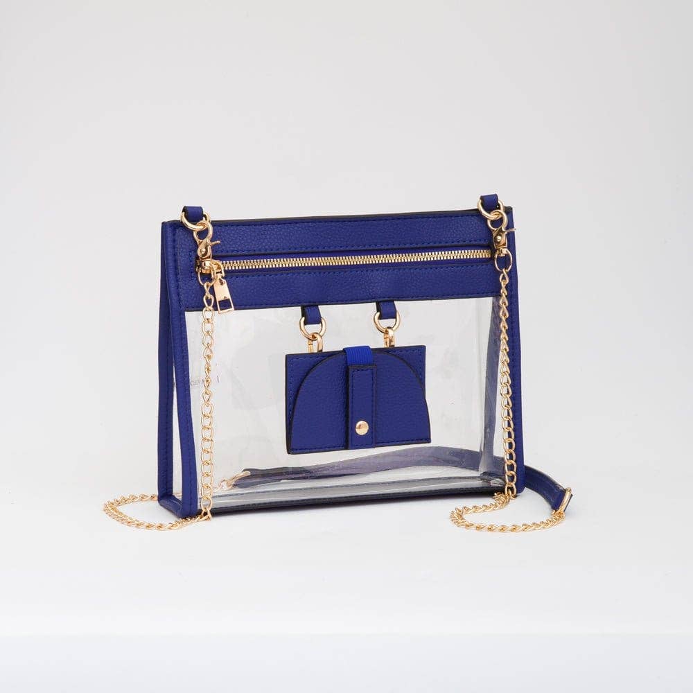 TG10666 Clear Concert Crossbody Bag with Sunglasses Holder