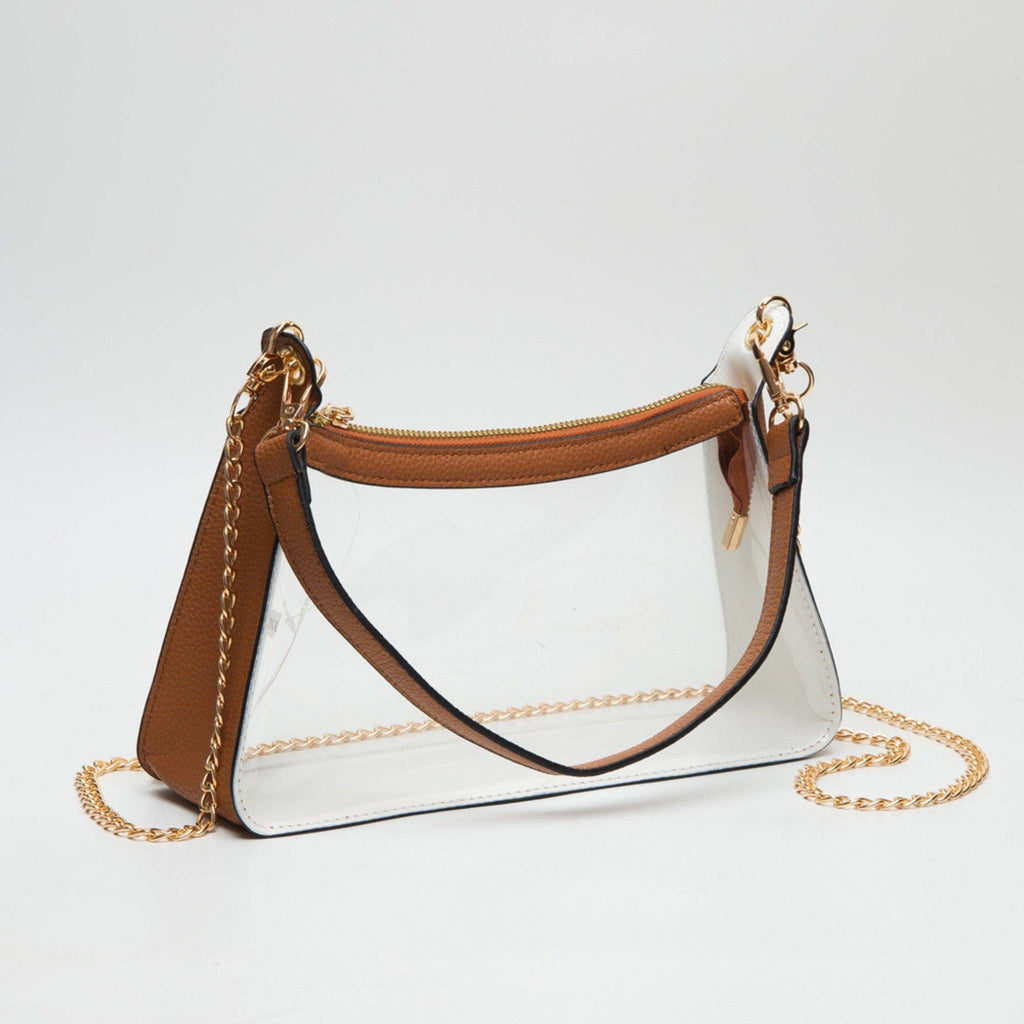 TG10618 Marilyn Clear Satchel Bag with Chain Strap