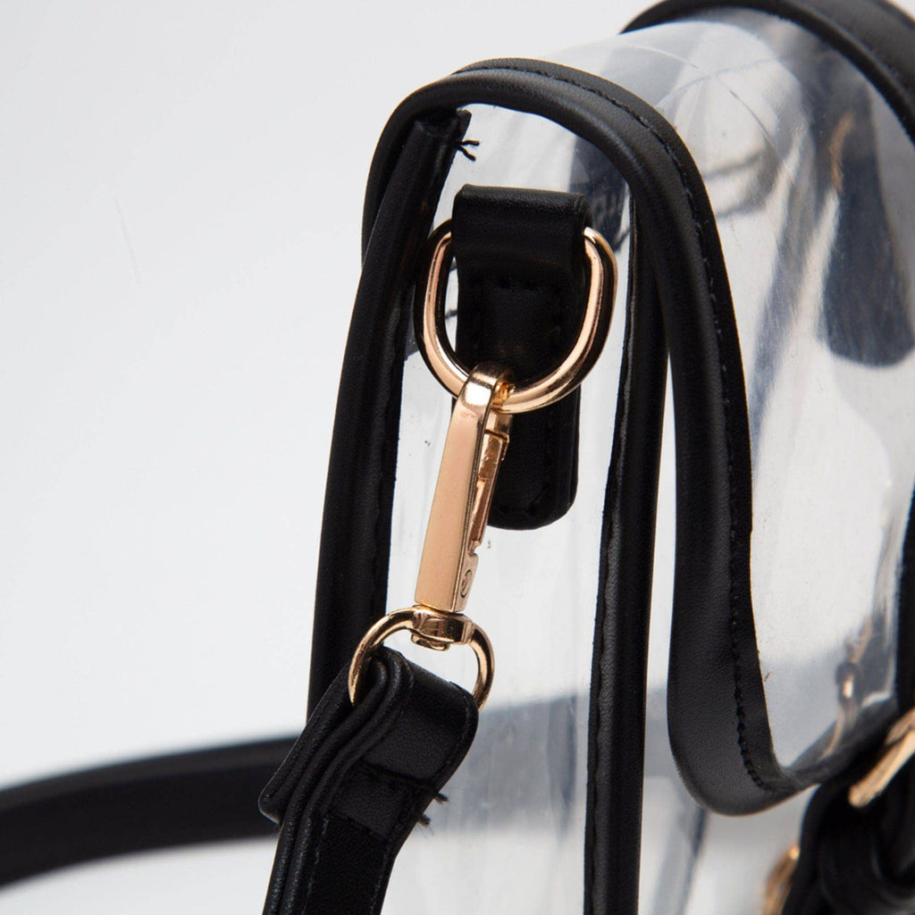 TG10608 Clear Buckle Strap Mini Crossbody Bag