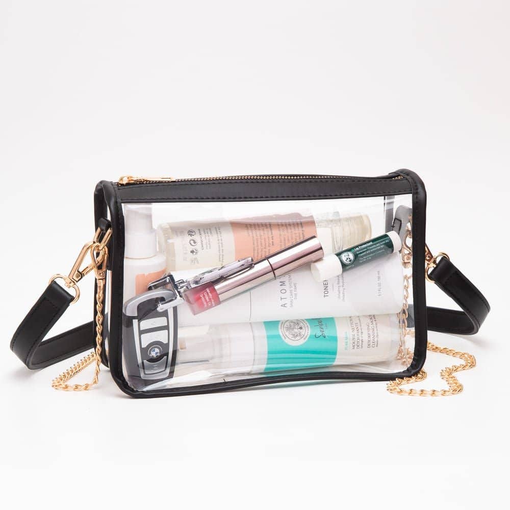 TG10614 Bolso bandolera transparente Sophia para el día de partido