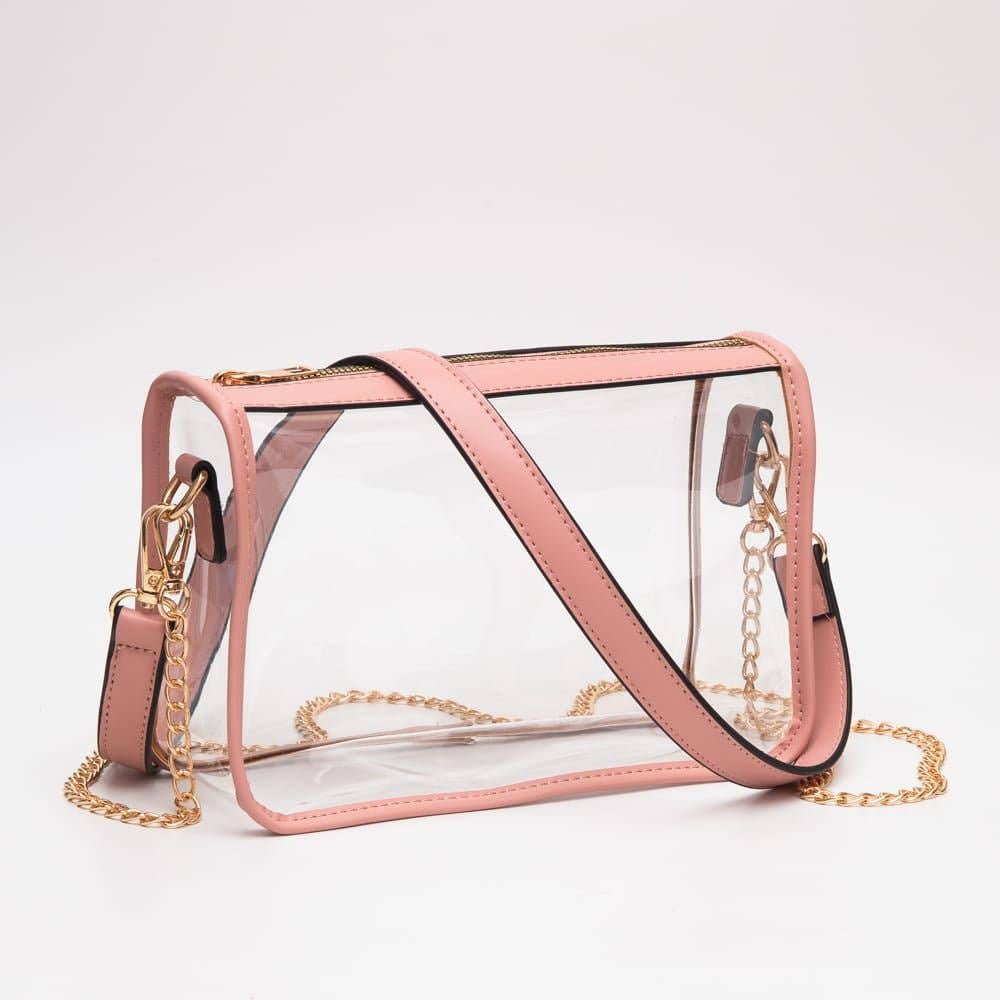 TG10614 Bolso bandolera transparente Sophia para el día de partido