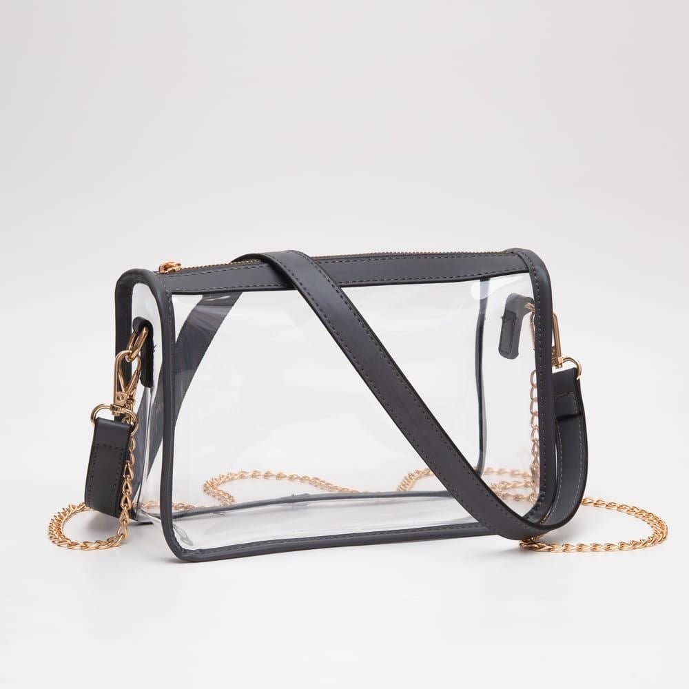 TG10614 Bolso bandolera transparente Sophia para el día de partido