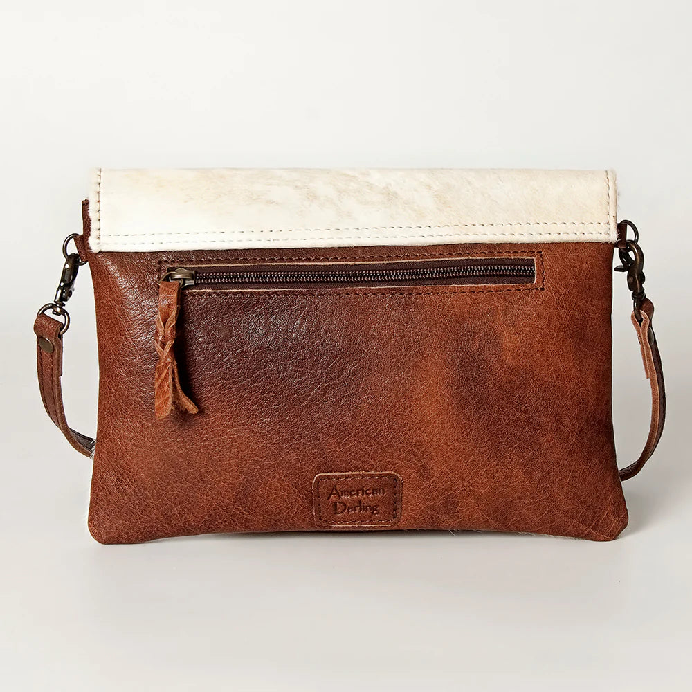 Bolsa Rodeo vista trasera cuero cafÃ©