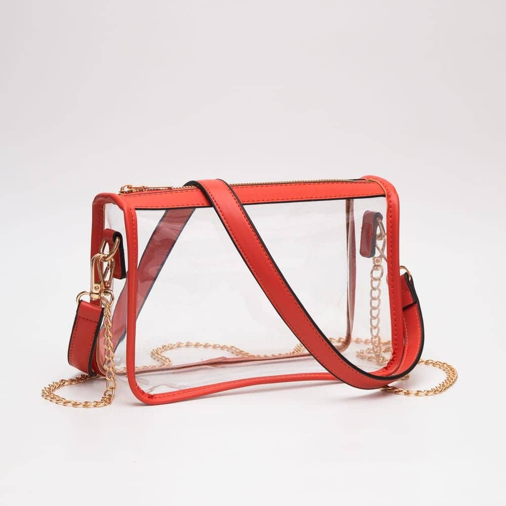 TG10614 Bolso bandolera transparente Sophia para el día de partido