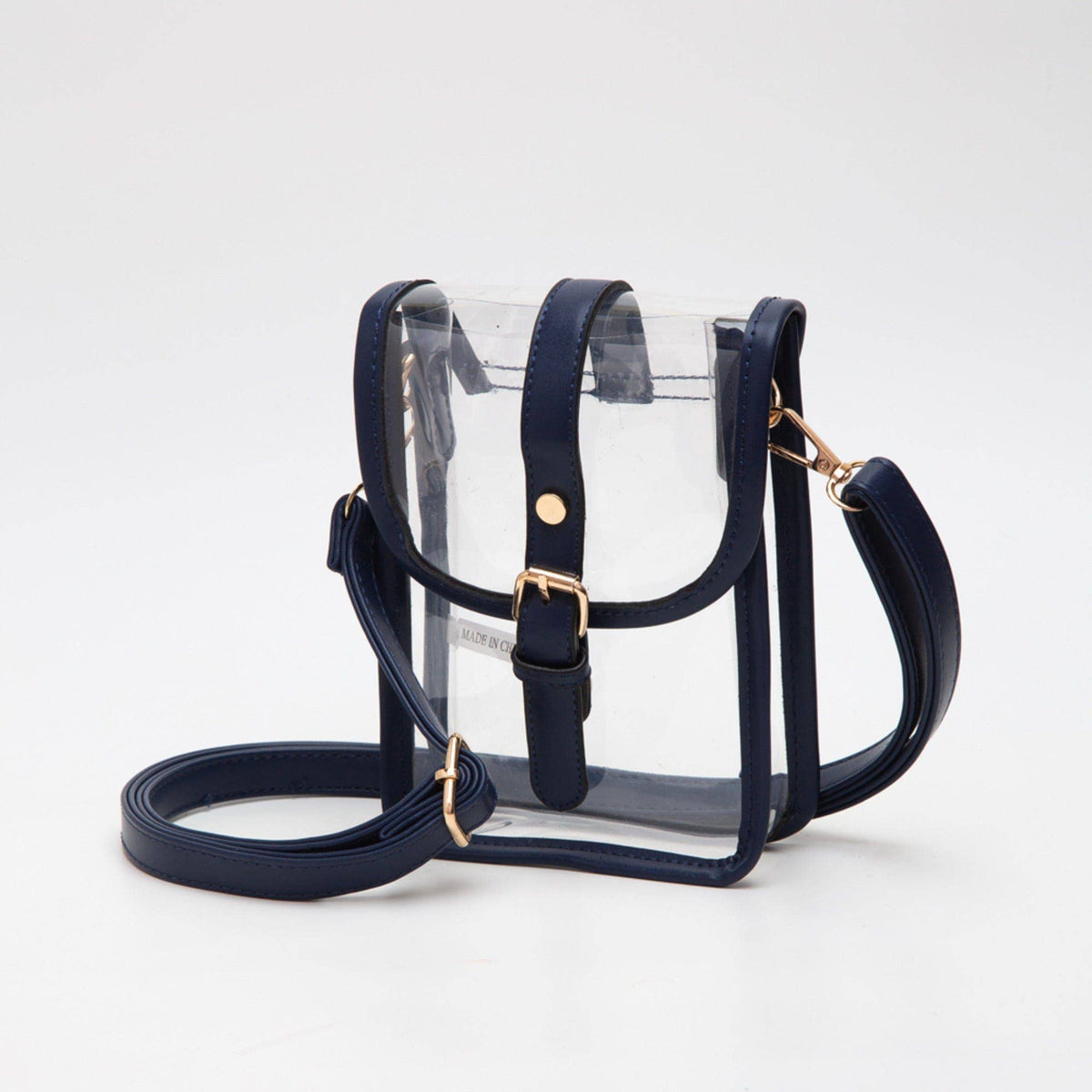 TG10608 Clear Buckle Strap Mini Crossbody Bag