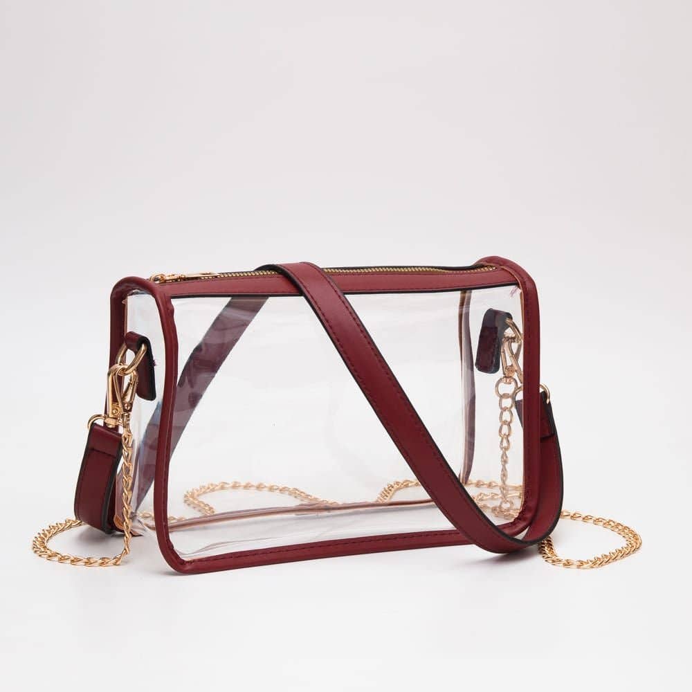 TG10614 Bolso bandolera transparente Sophia para el día de partido
