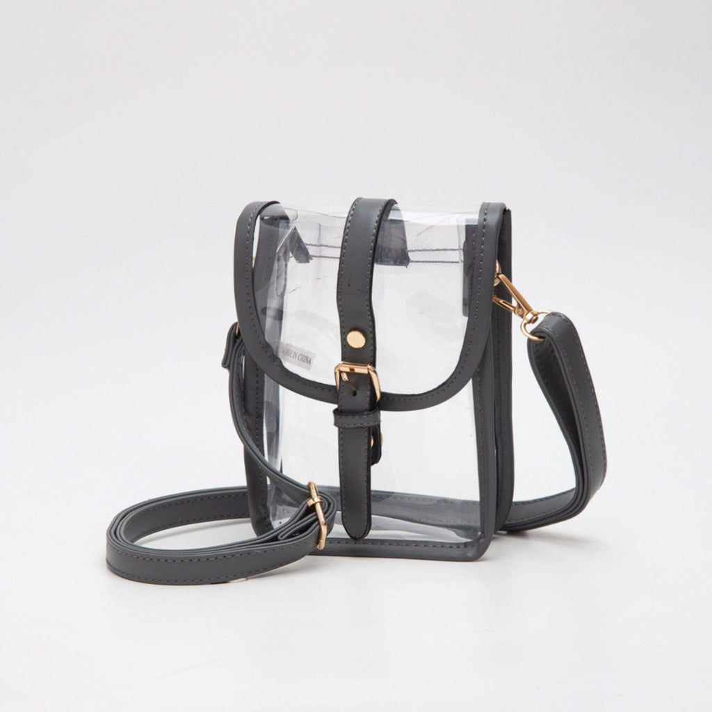 TG10608 Clear Buckle Strap Mini Crossbody Bag
