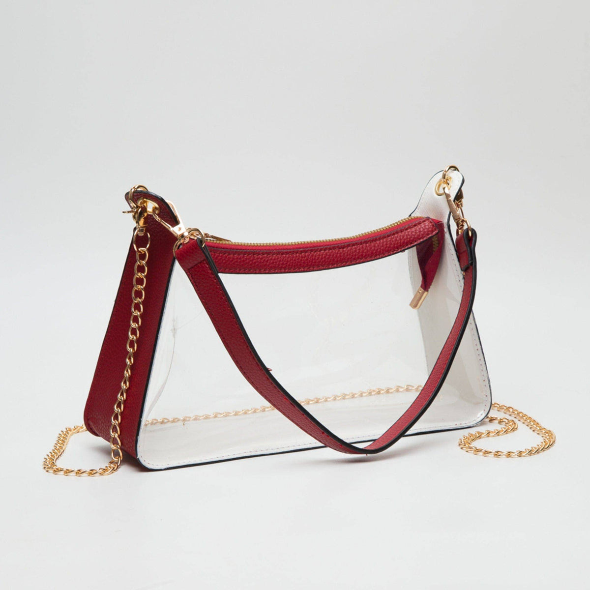 TG10618 Marilyn Clear Satchel Bag with Chain Strap
