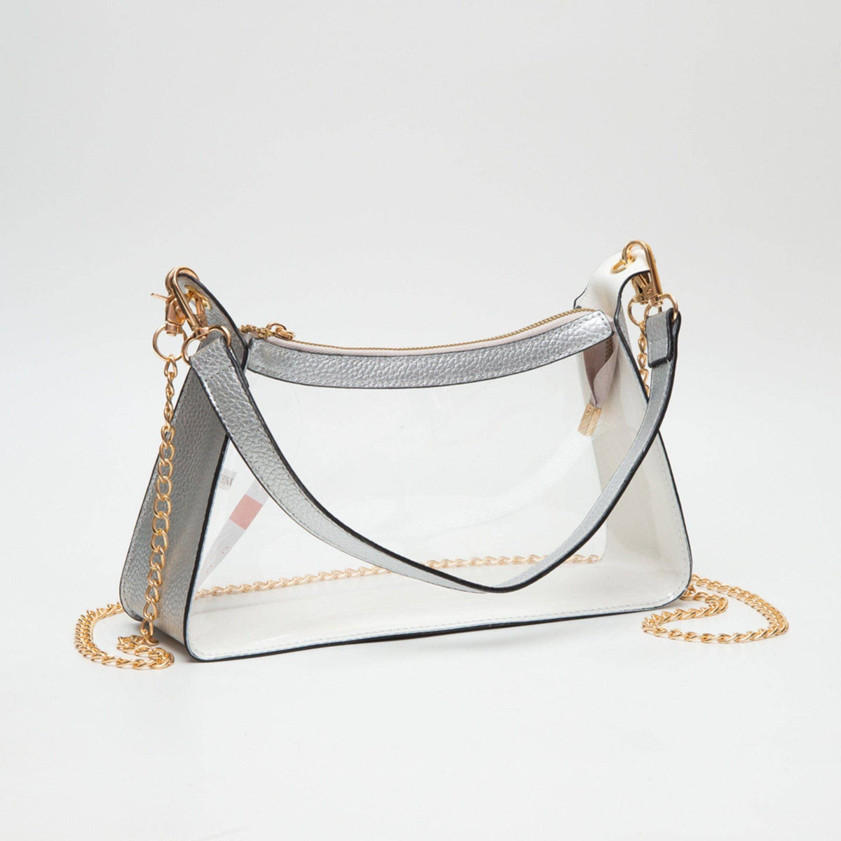 TG10618 Marilyn Clear Satchel Bag with Chain Strap