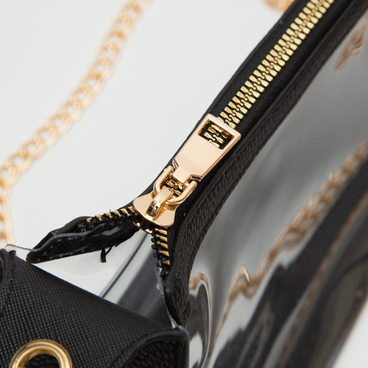 TG10618 Marilyn Clear Satchel Bag with Chain Strap