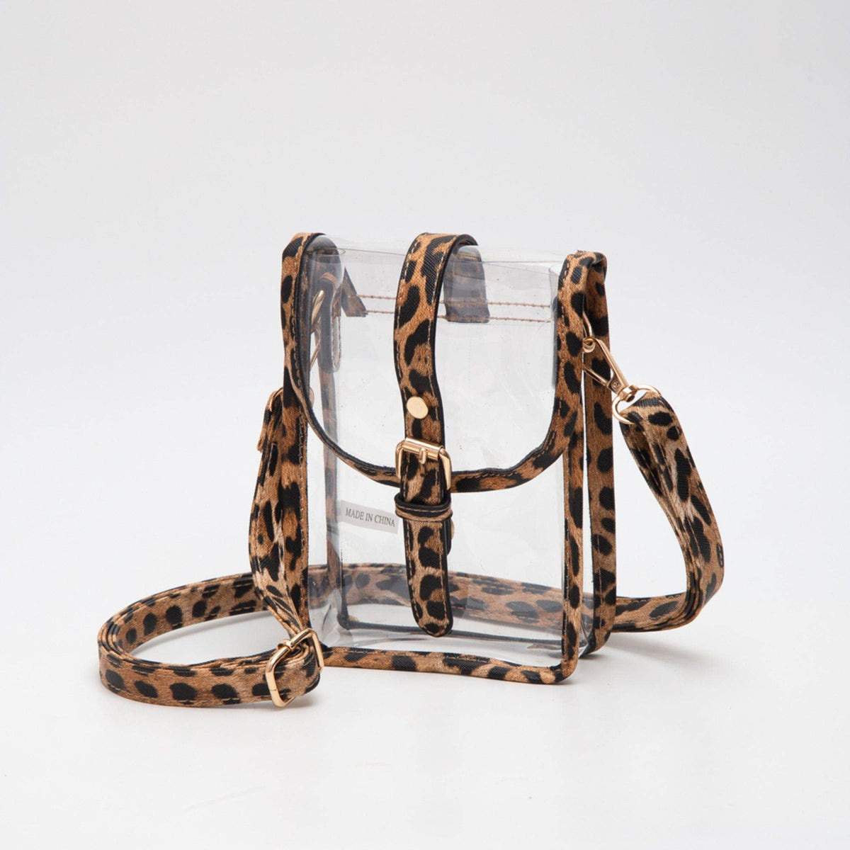 TG10608 Clear Buckle Strap Mini Crossbody Bag