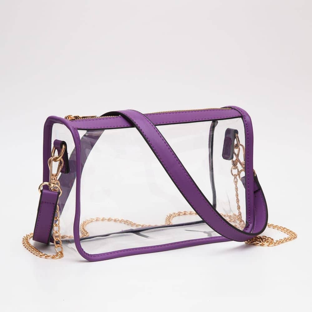 TG10614 Bolso bandolera transparente Sophia para el día de partido