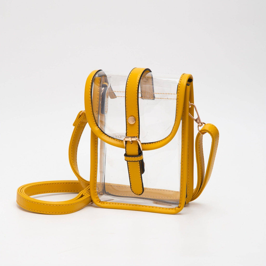 TG10608 Clear Buckle Strap Mini Crossbody Bag