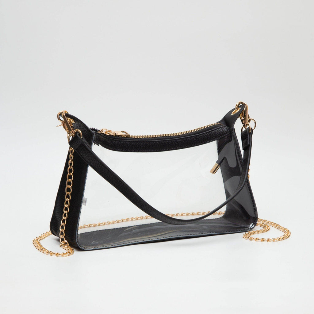 TG10618 Marilyn Clear Satchel Bag with Chain Strap