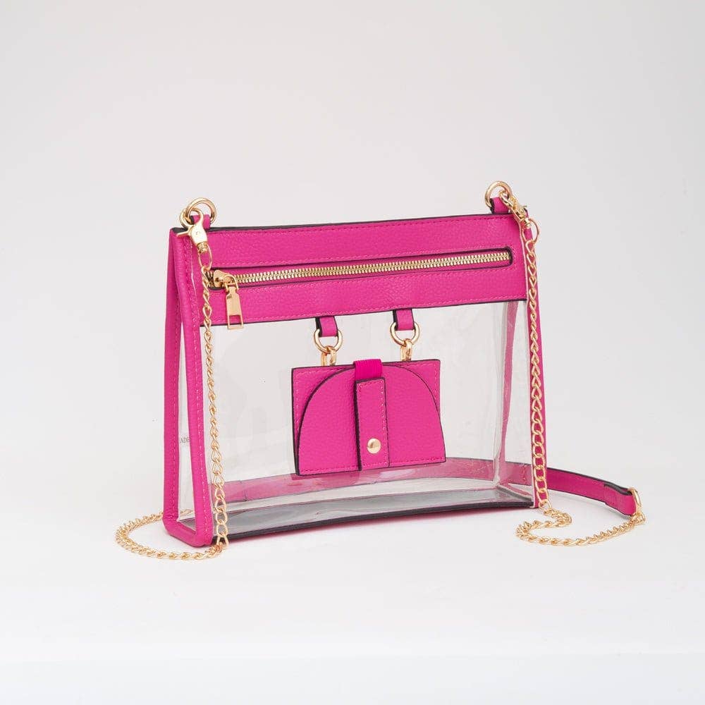 TG10666 Clear Concert Crossbody Bag with Sunglasses Holder