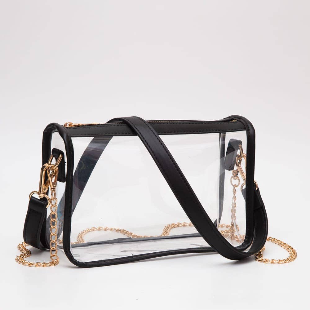 TG10614 Bolso bandolera transparente Sophia para el día de partido
