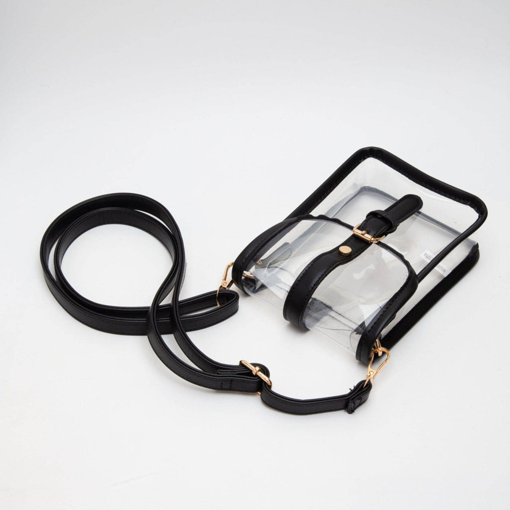 TG10608 Clear Buckle Strap Mini Crossbody Bag