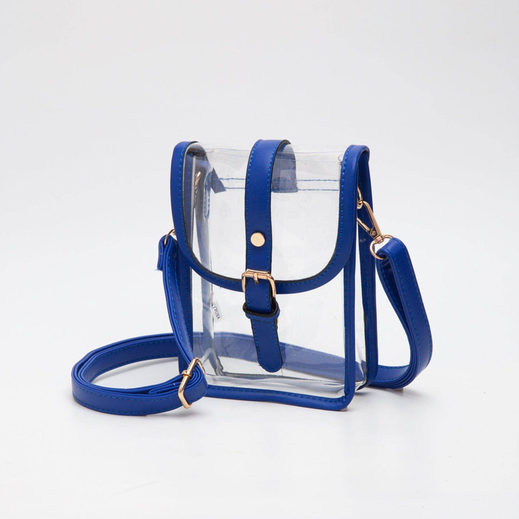 TG10608 Clear Buckle Strap Mini Crossbody Bag