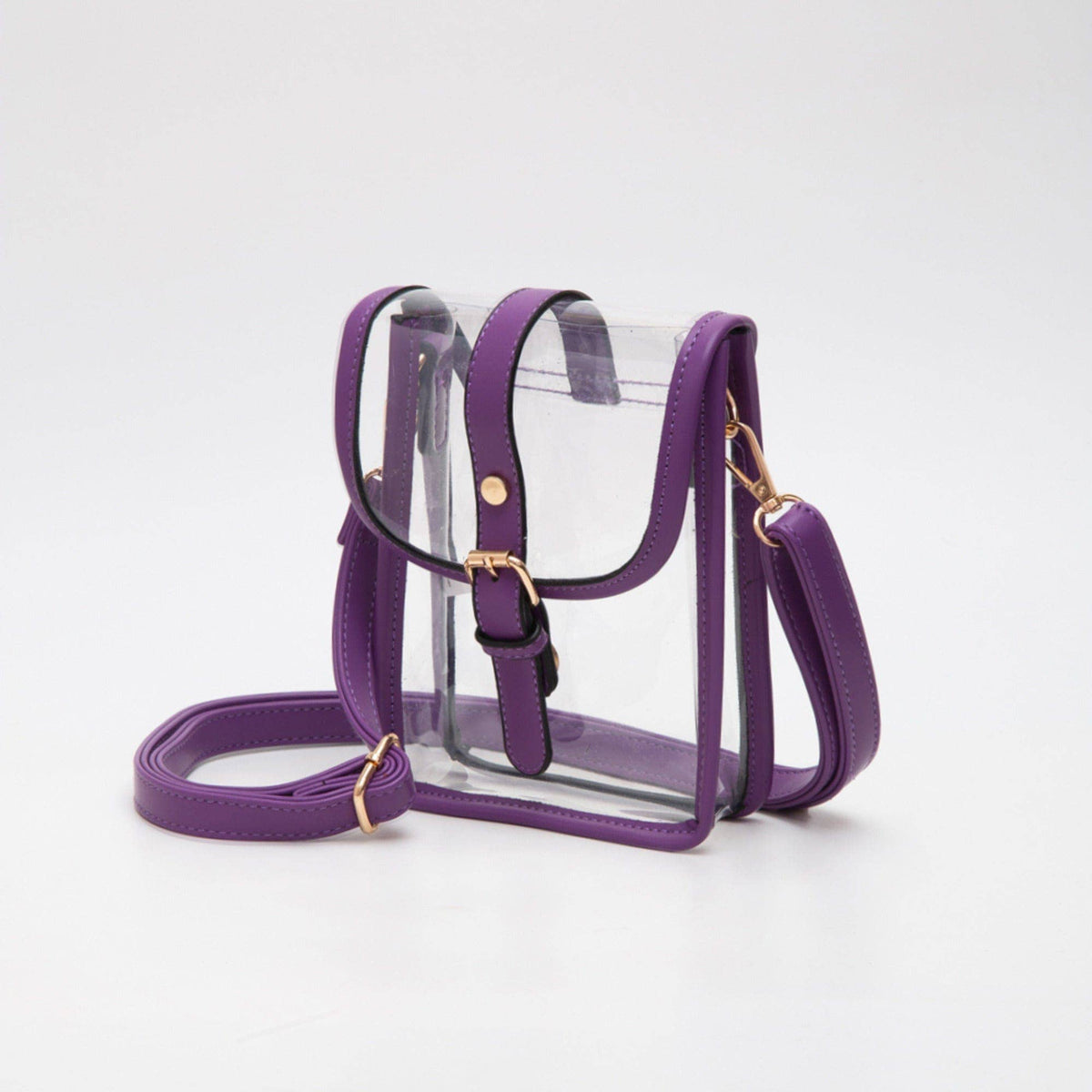 TG10608 Clear Buckle Strap Mini Crossbody Bag