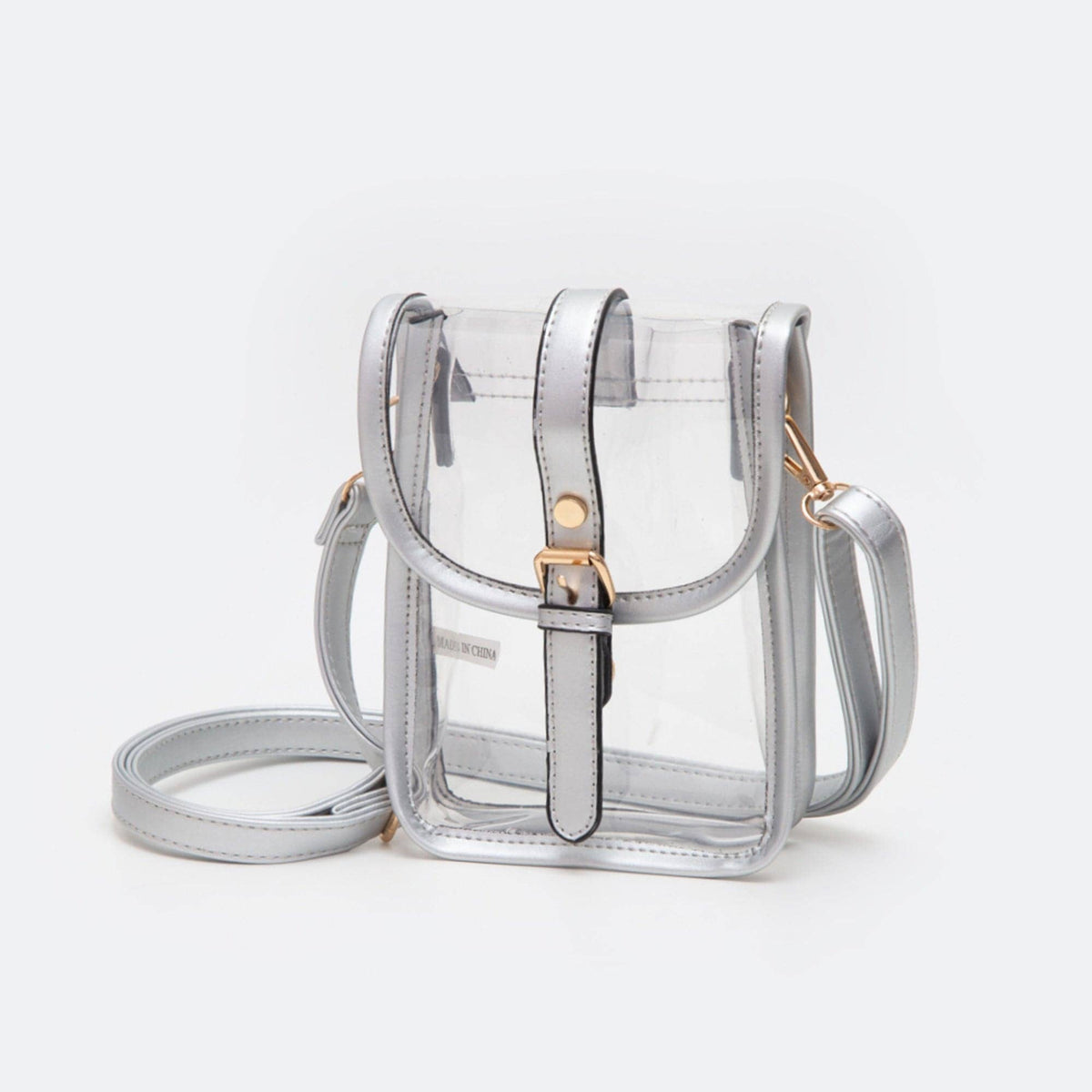 TG10608 Clear Buckle Strap Mini Crossbody Bag