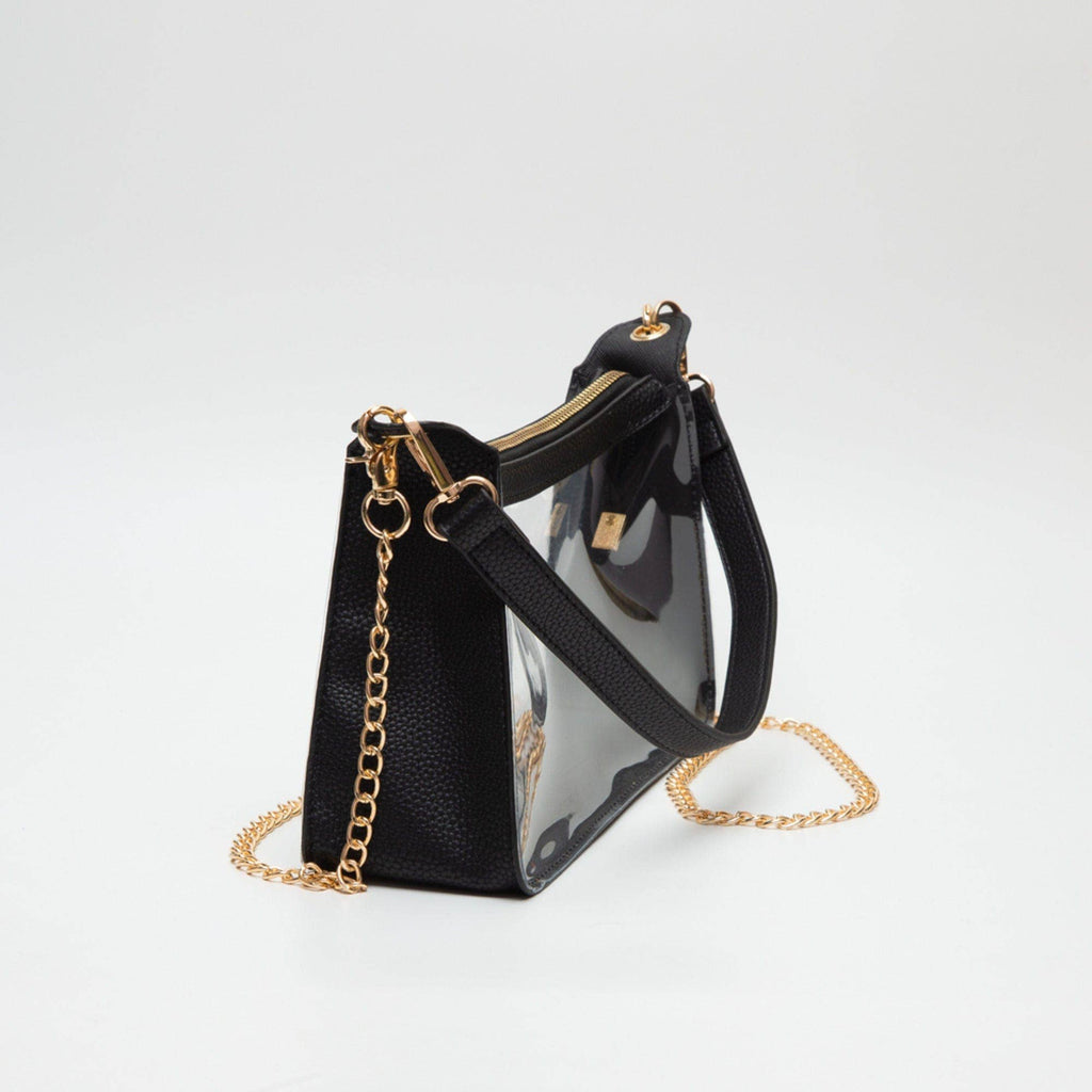 TG10618 Marilyn Clear Satchel Bag with Chain Strap