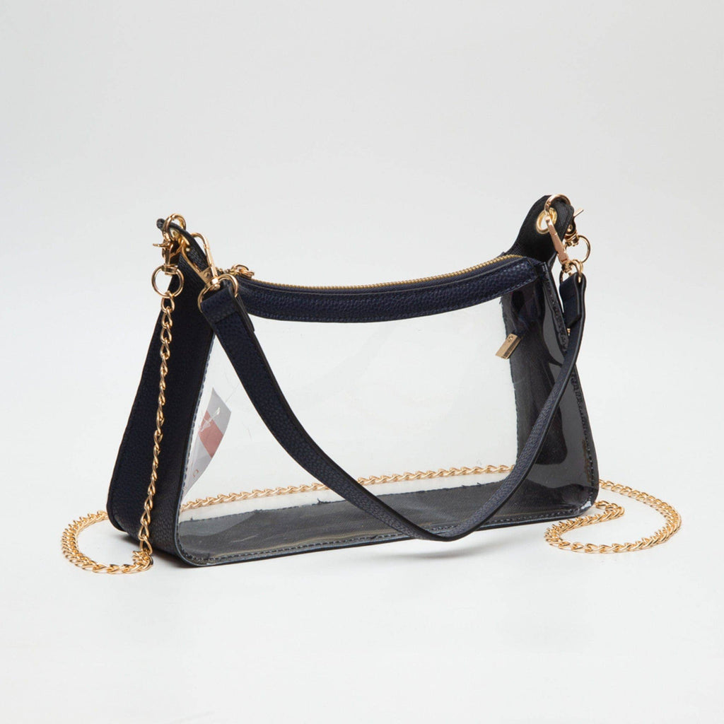 TG10618 Marilyn Clear Satchel Bag with Chain Strap