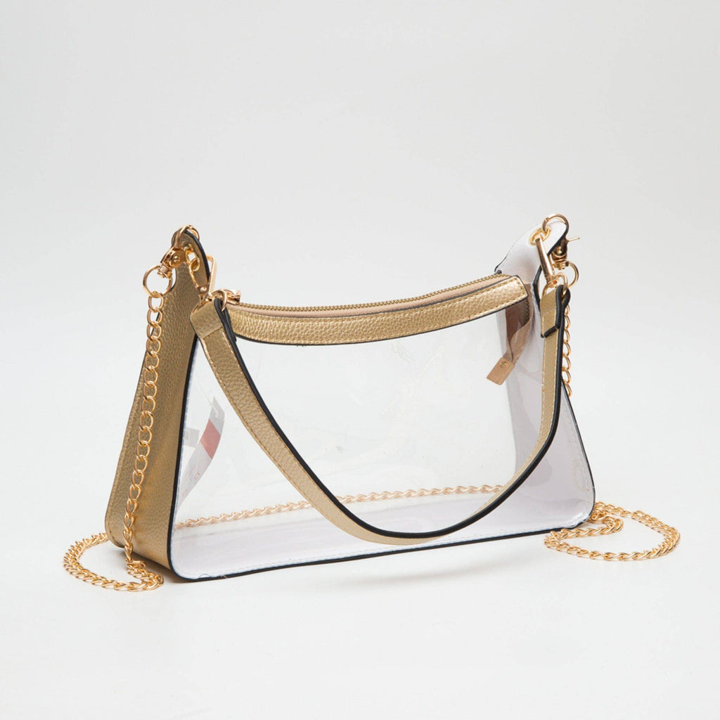 TG10618 Marilyn Clear Satchel Bag with Chain Strap
