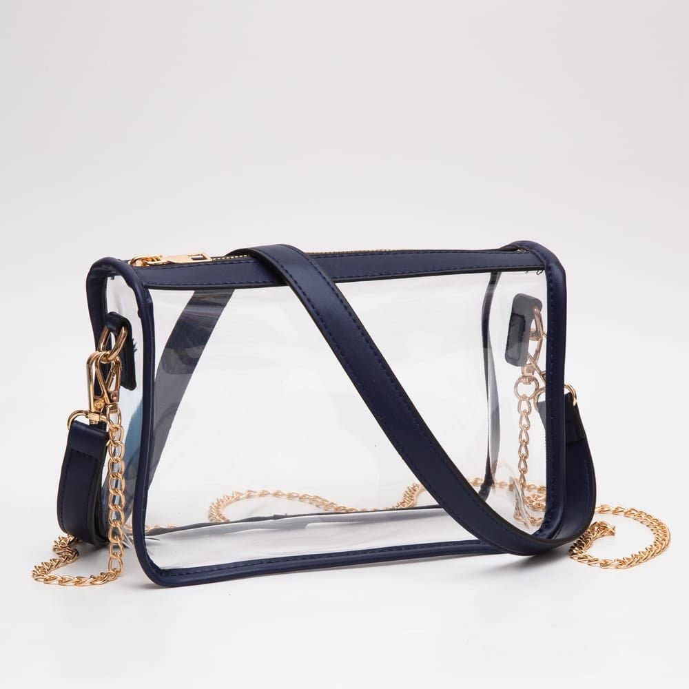 TG10614 Bolso bandolera transparente Sophia para el día de partido