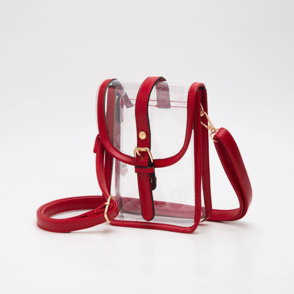 TG10608 Clear Buckle Strap Mini Crossbody Bag
