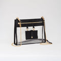 TG10666 Clear Concert Crossbody Bag with Sunglasses Holder