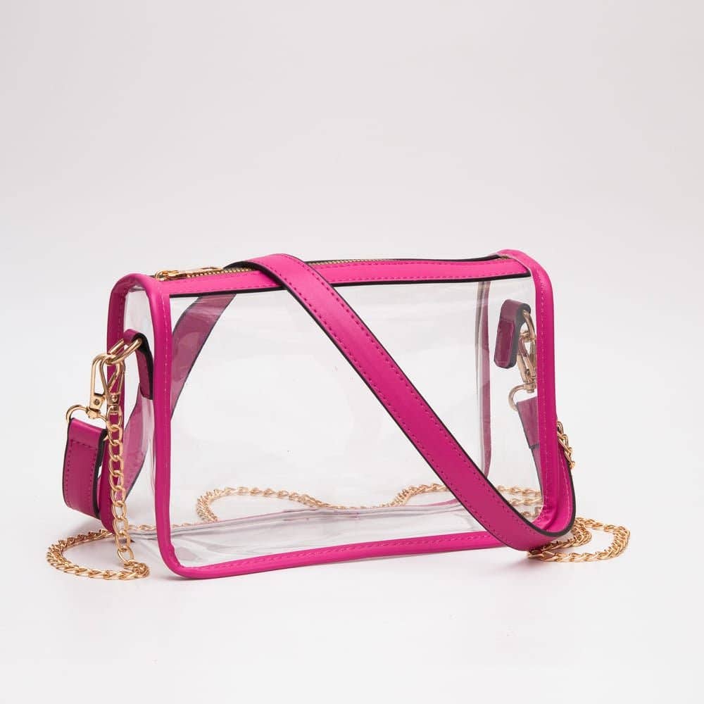 TG10614 Bolso bandolera transparente Sophia para el día de partido