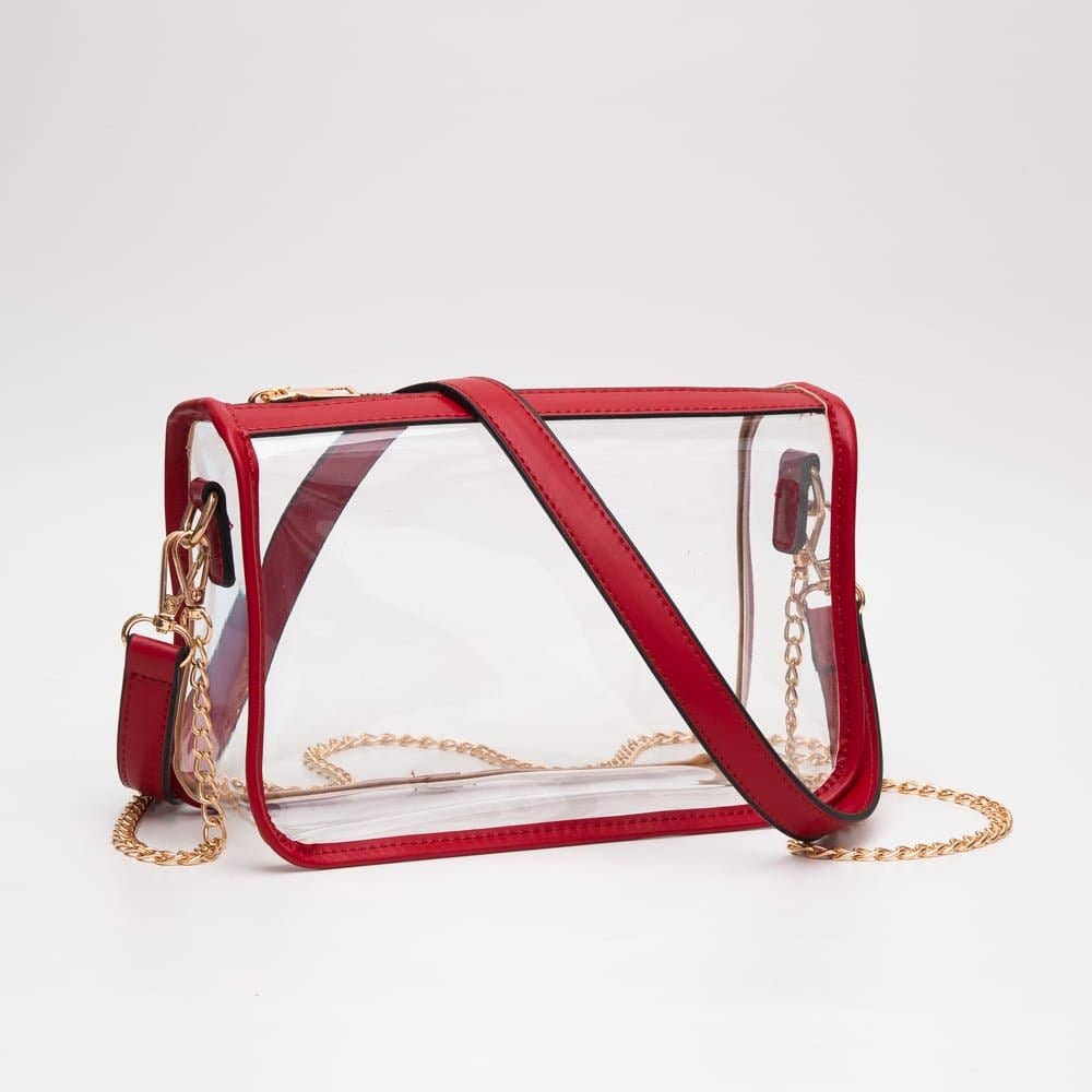 TG10614 Bolso bandolera transparente Sophia para el día de partido