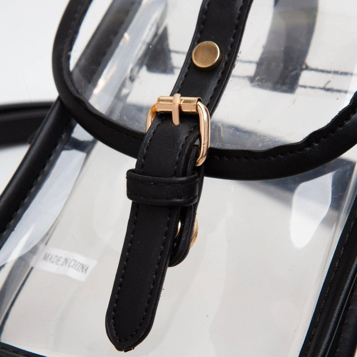 TG10608 Clear Buckle Strap Mini Crossbody Bag