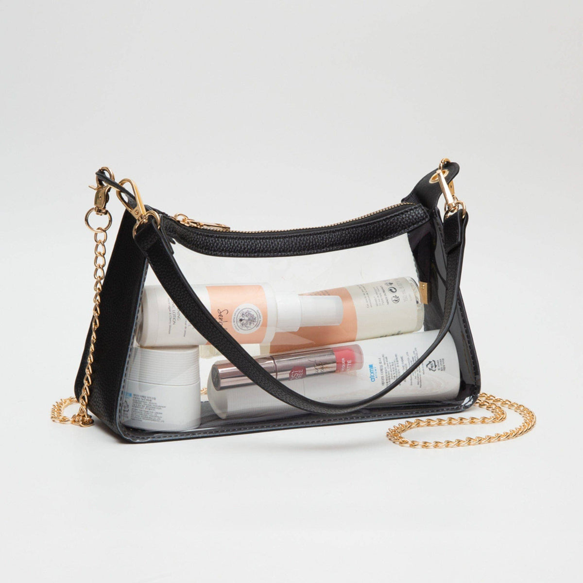 TG10618 Marilyn Clear Satchel Bag with Chain Strap