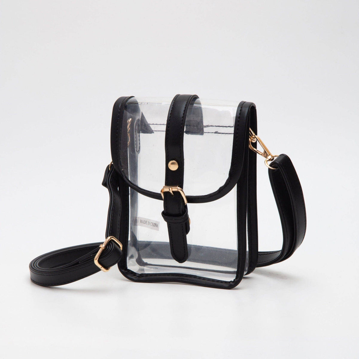 TG10608 Clear Buckle Strap Mini Crossbody Bag