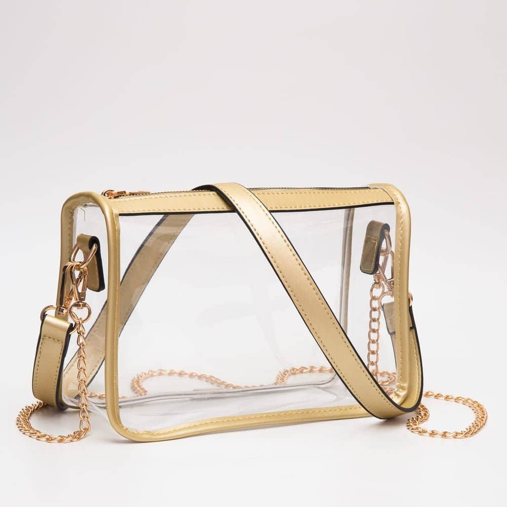 TG10614 Bolso bandolera transparente Sophia para el día de partido