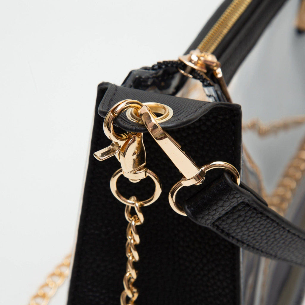 TG10618 Marilyn Clear Satchel Bag with Chain Strap