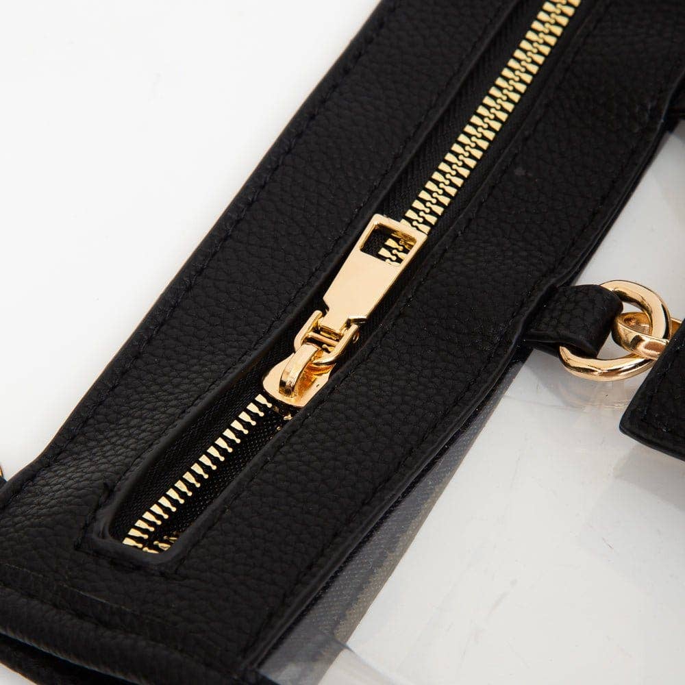 TG10666 Clear Concert Crossbody Bag with Sunglasses Holder