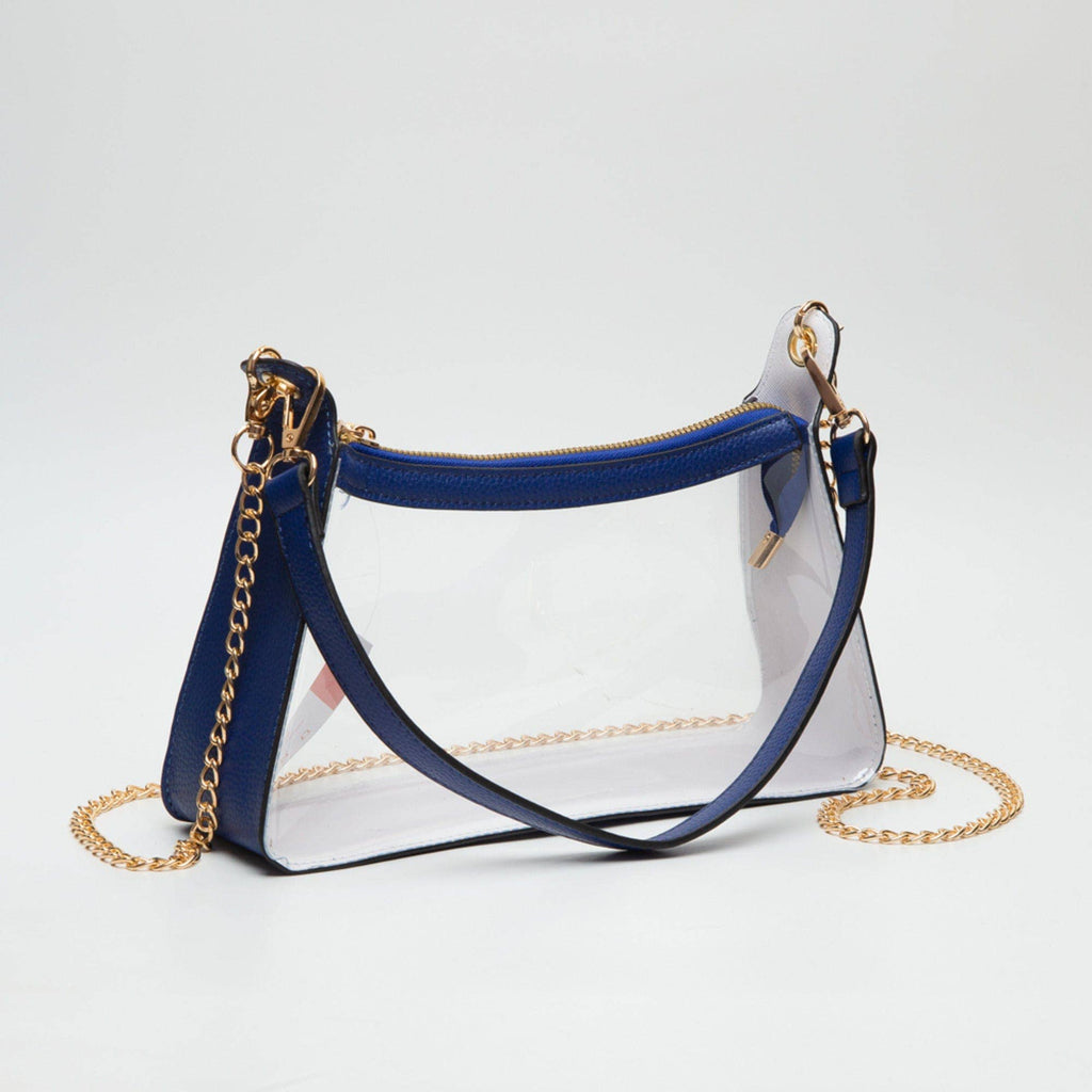 TG10618 Marilyn Clear Satchel Bag with Chain Strap