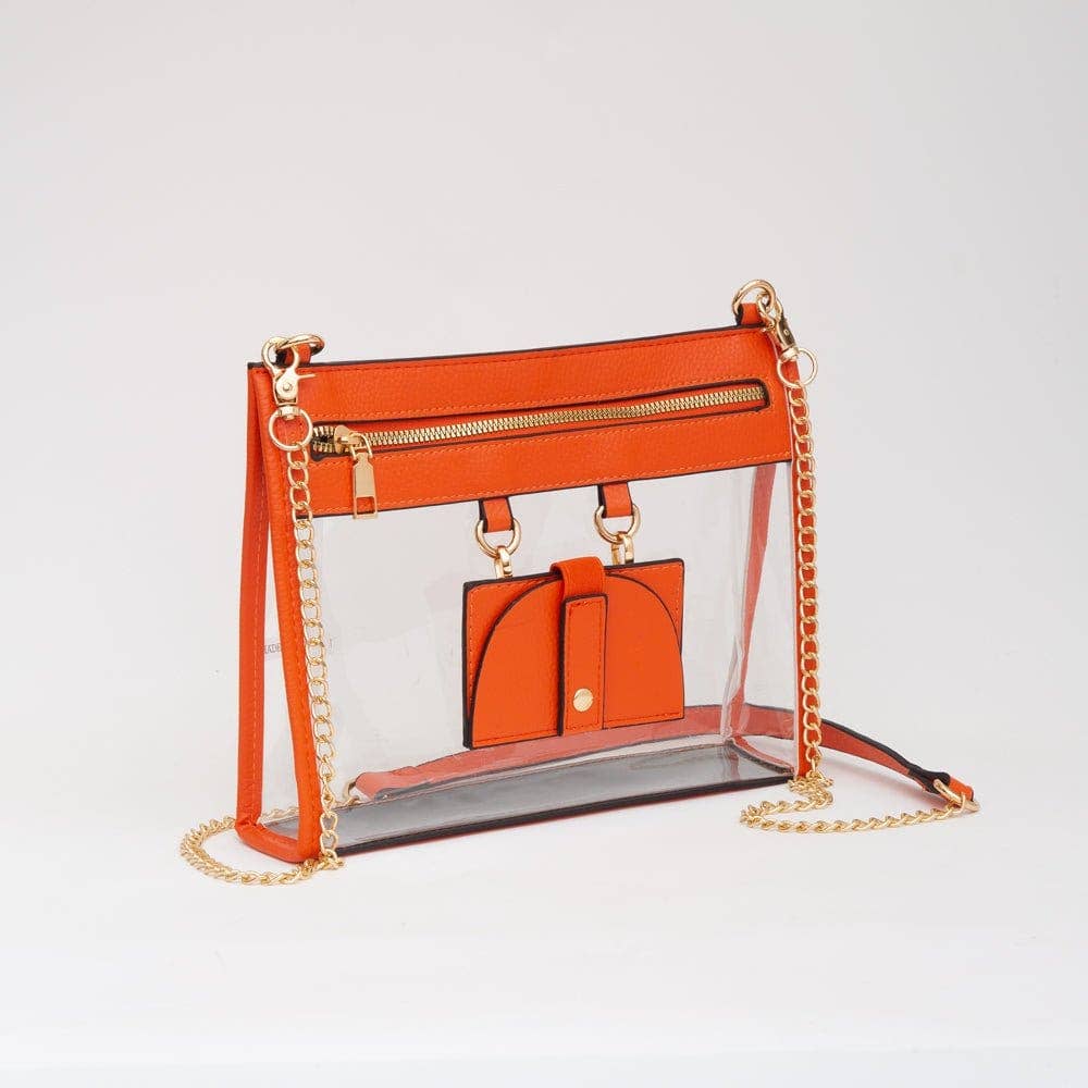 TG10666 Clear Concert Crossbody Bag with Sunglasses Holder
