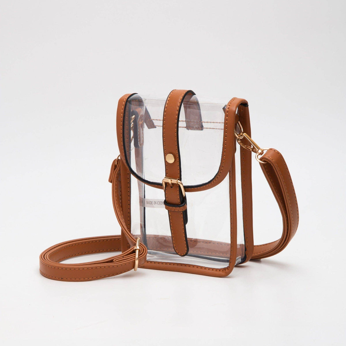 TG10608 Clear Buckle Strap Mini Crossbody Bag