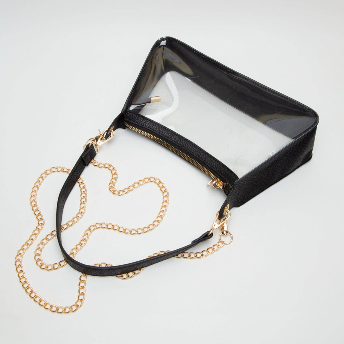 TG10618 Marilyn Clear Satchel Bag with Chain Strap