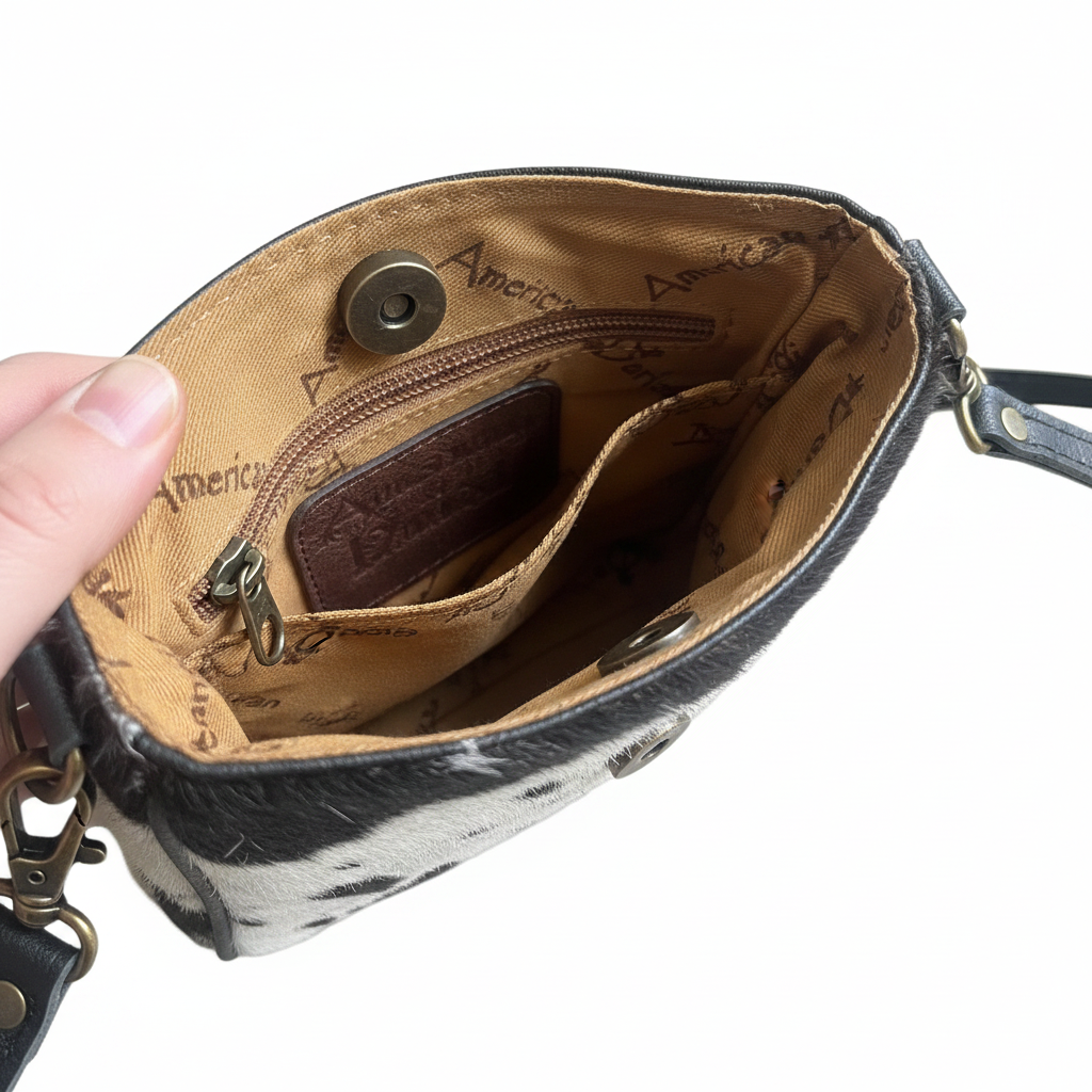 Interior de la bolsa crossbody American Darling
